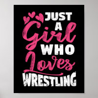 Just a Girl Who Lieben Wrestling Girls Funny Wrest