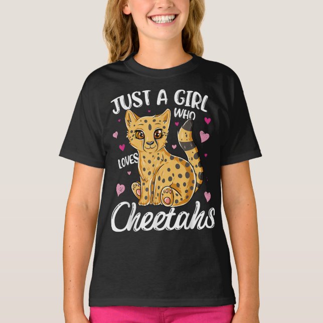 just a girl who lolostcheetahs so much T-Shirt (Vorderseite)