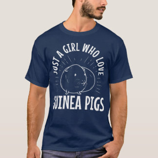 Just A Girl Who Love Guinea Pigs Premium 3447  T-Shirt
