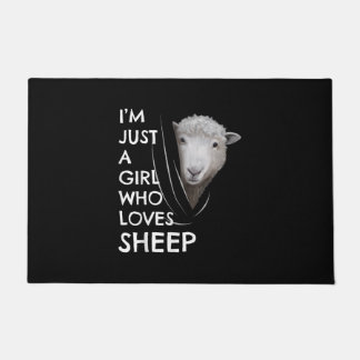 Just A Girl Who Love Sheep | Sheep Fans gift Fußmatte