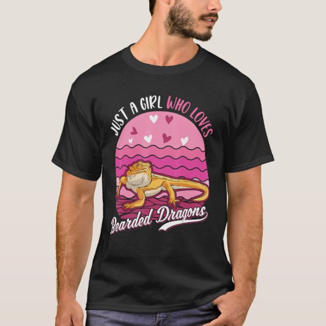 Just a girl who loves Bearded Dragons T-Shirt (Vorderseite)