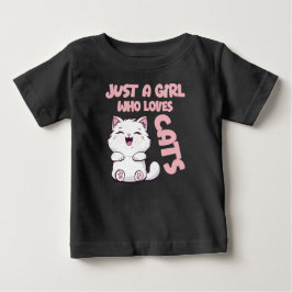 Just A Girl Who Loves Cats Baby T-shirt
