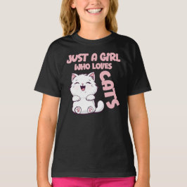 Just A Girl Who Loves Cats T-Shirt