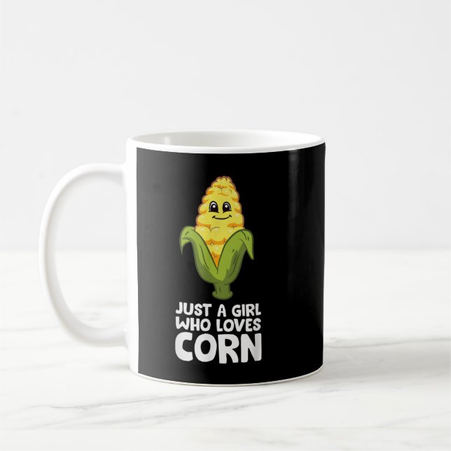 Just a Girl Who Loves Corn Kaffeetasse (Links)