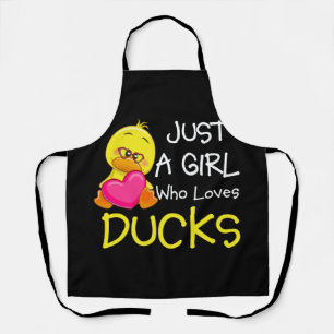 Just a Girl Who Loves Ducks - Cute Duck Lover Owne Schürze