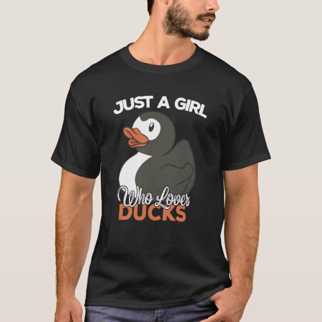 Just a Girl Who Loves Ducks Ducks T-Shirt (Vorderseite)