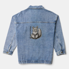Just a girl who loves foxes jeansjacke