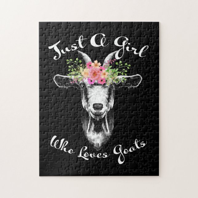 Just a Girl who loves Goats Farmer Women Goat (Vertikal)