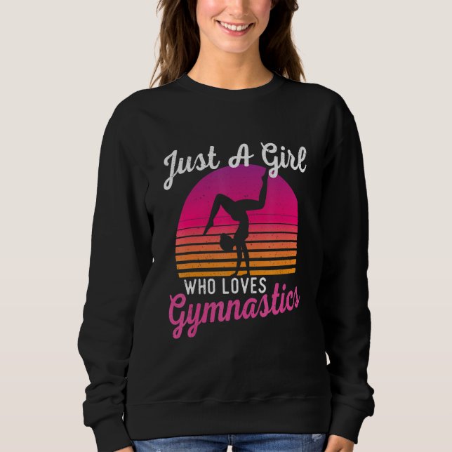 Just A Girl Who Loves Gymnastics - Cheerleader Gym Sweatshirt (Vorderseite)