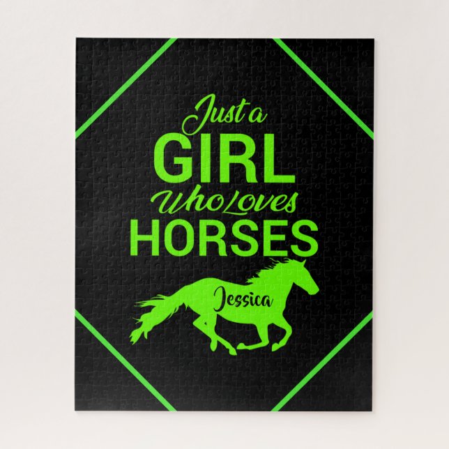 Just A Girl Who Loves Horses Personalized   (Vertikal)