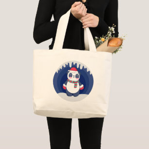Just a girl who loves pandas - Cute Christmas Bear Jumbo Stoffbeutel