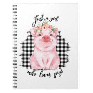 Just a Girl who loves pigs Notizblock