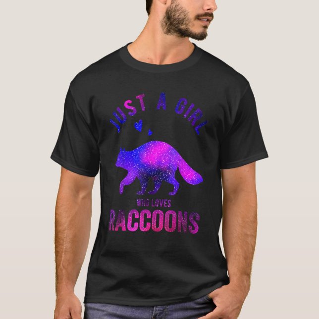 Just A Girl Who Loves Raccoons Raccoon   Raccoon T-Shirt (Vorderseite)