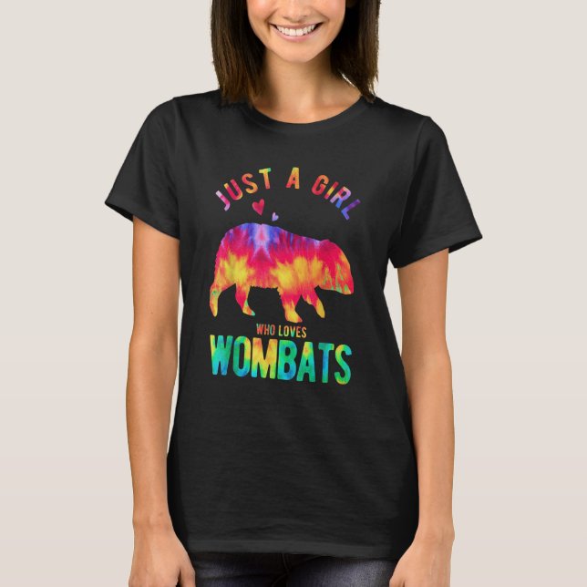 Just A Girl Who Loves Wombats Wombat   Wombat T-Shirt (Vorderseite)
