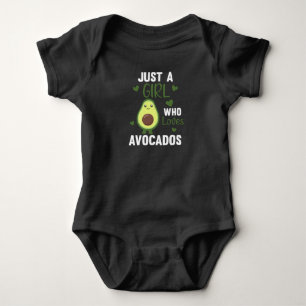 Just A Girl's Avocado Lieben Sweet Avocado Baby Strampler