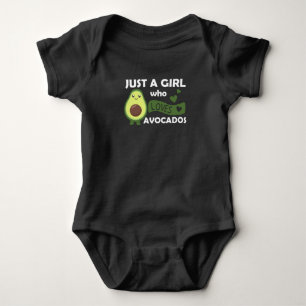 Just A Girl's Avocado Lieben Sweet Avocado Baby Strampler