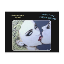 'Just a Kiss' Gemälde auf einem