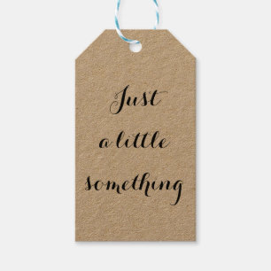 "Just a Little" Minimalistische Kraft Geschenkanhänger