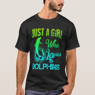 Just A Who Lieben Delphinen Delphin T-Shirt
