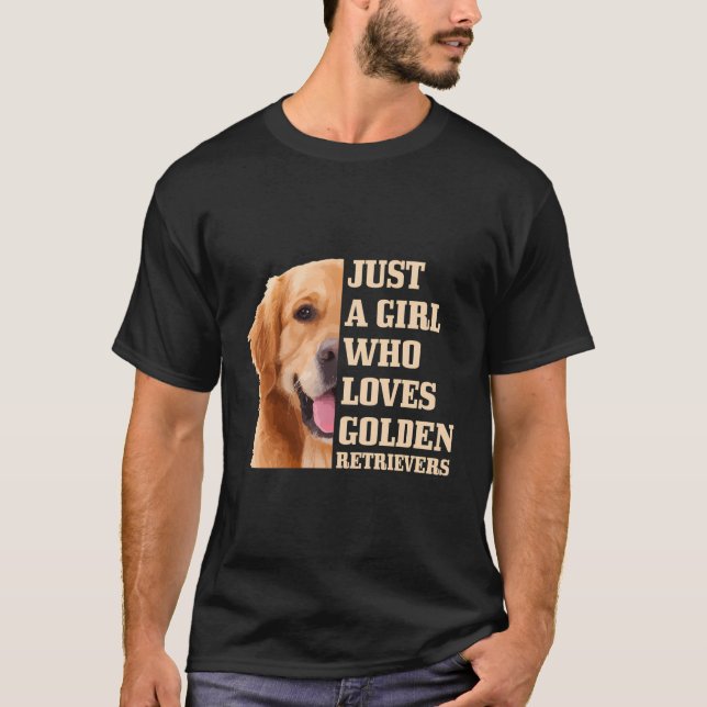 Just A Who Lieben Golden Retriever Hund Mama T-Shirt (Vorderseite)