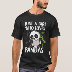 Just A Who Lieben Pandas Panda Bear Panda T-Shirt