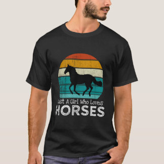 Just A Who Lieben Pferde Ns T-Shirt