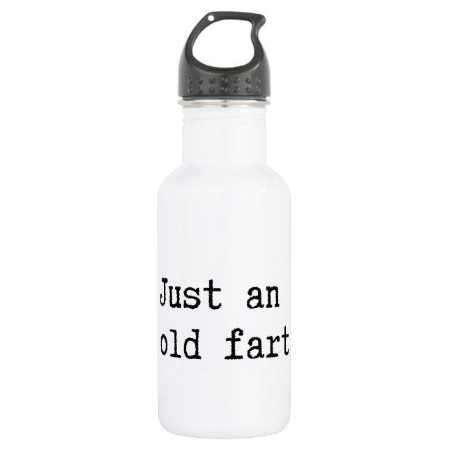 Just An Old Fart Trinkflasche (Vorderseite)
