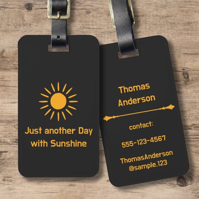 Just another Day with Sunshine Gepäckanhänger (Von Creator hochgeladen)