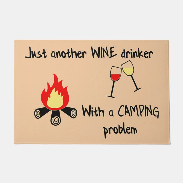 Just Another Wine Mat - Camping Doormat Fußmatte (Vorderseite)
