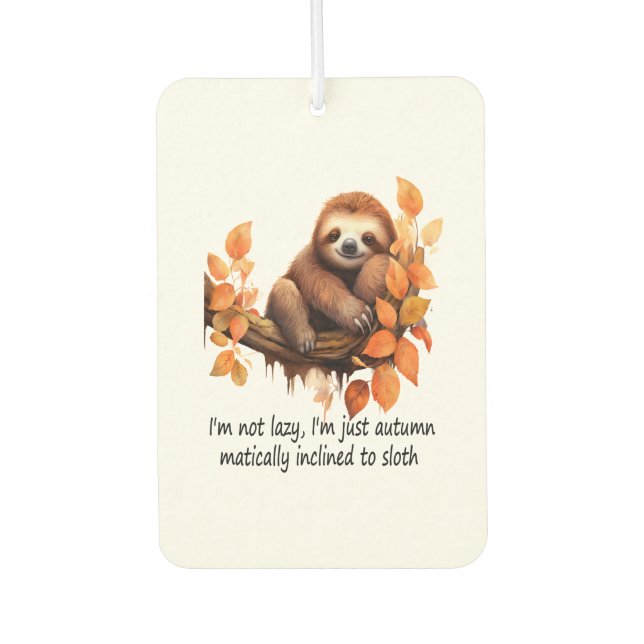 Just Autumn Matically Inclined to Sloth Autolufterfrischer (Vorderseite)