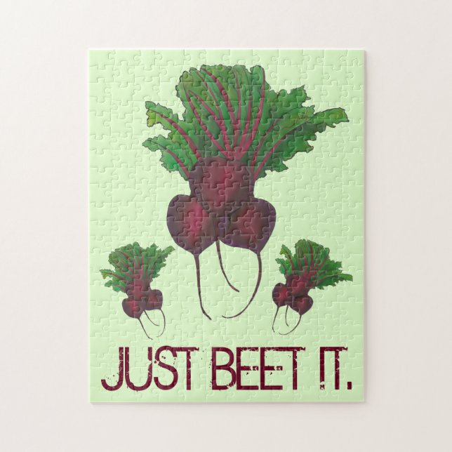 Just Beet (Beat) Es Funny Red Beets Garden Veggie (Vertikal)