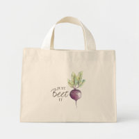 Just Beet It Watercolor Bag