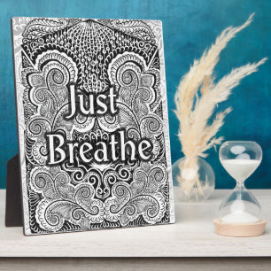 Just Breathe - Calming Mandala Inspiriert Fotoplatte