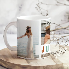 "Just Breathe" Foto Collage Geschenk Kaffeetasse