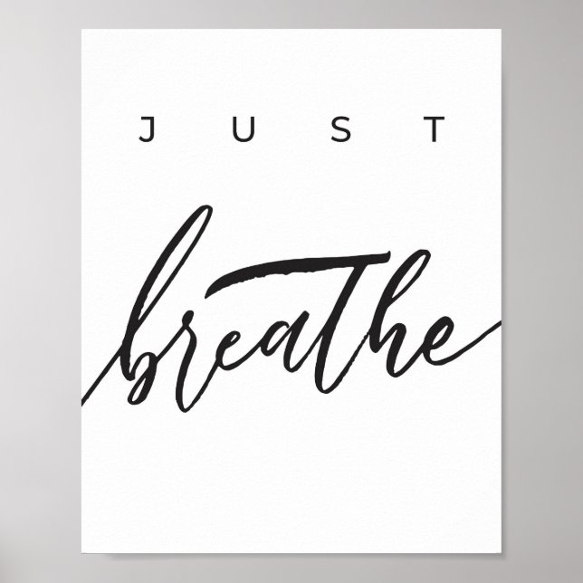 JUST BREATHE Poster (Vorne)