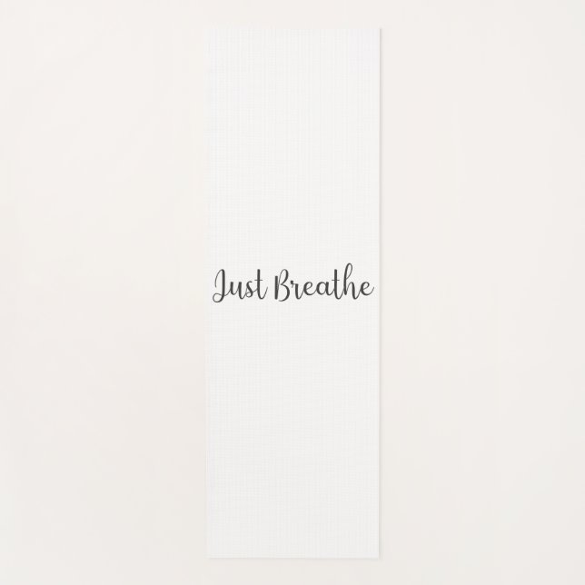 Just Breathe-Yoga-Meditation-Funny Yogamatte (Vorderseite)