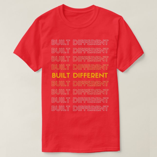 Just built Different Premium TShirt (Design devant)