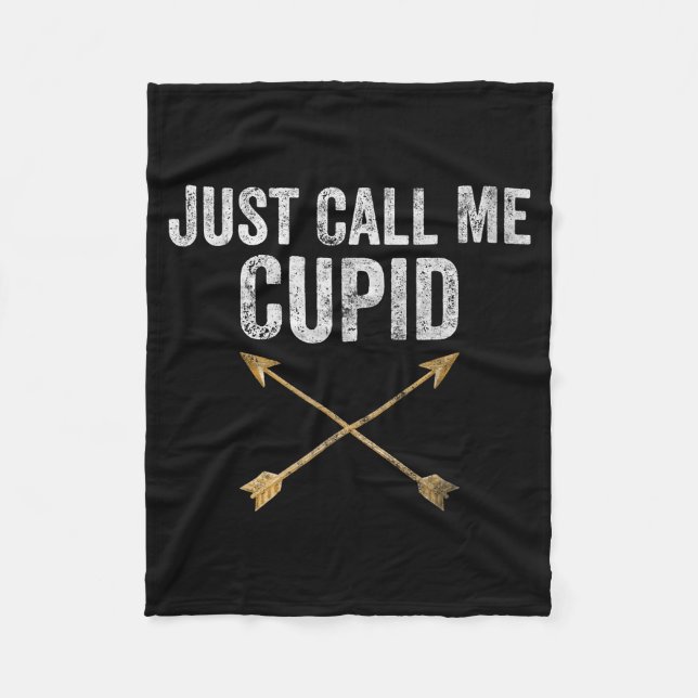 Just Call Me Cud Shirt Retro Arrow Valentine Day  Fleecedecke (Vorderseite)