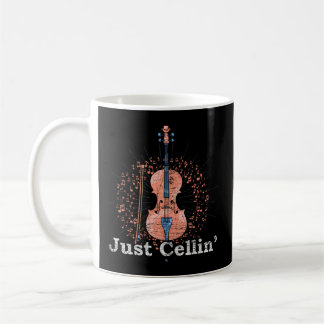 Just Cellin Cello Player Musician Cellist Cello Kaffeetasse