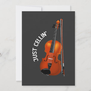 Just Cellin' Funny Chilling Cello Violin Einladung