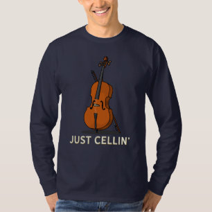 Just Cellin Niedlich Cellist Musician Birthday Vat T-Shirt