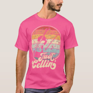 Just Cellin Retro Cello Funny Cellist Musician Orc T-Shirt