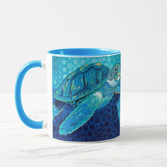 Just Chilliin' Blue Turtle Tasse (Links)