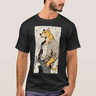 "Just Chillin" Anthropomorphischer Hund Männer T - T-Shirt