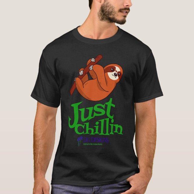 Just Chillin by The Fallible Man Designs T-Shirt (Vorderseite)