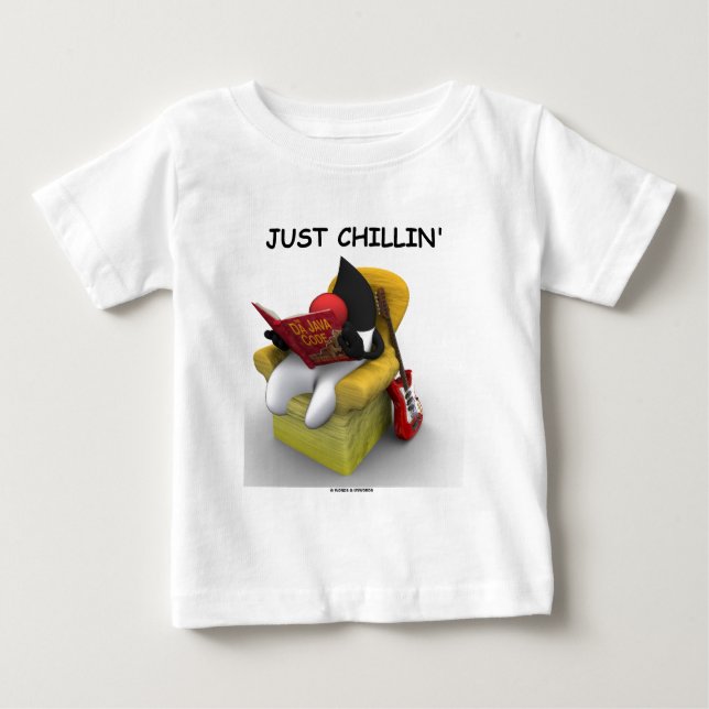 Just Chillin' (Java Duke Mascot Character) Baby T-shirt (Vorderseite)