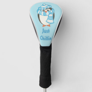 Just Chillin Penguin Golf Club Cover Headcover