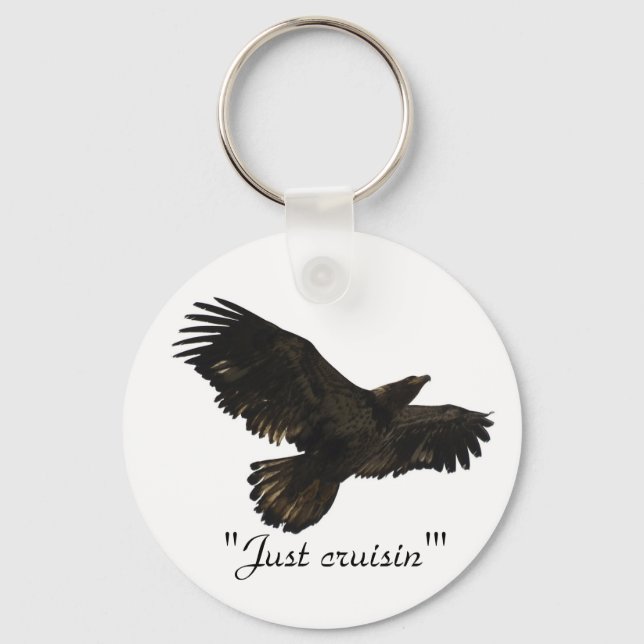 "Just cruisin' Eagle Spirit" Schlüsselkette Schlüsselanhänger (Vorderseite)