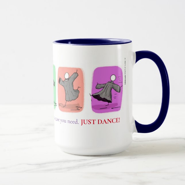 'Just Dance' 15oz Kaffee Tasse (Rechts)
