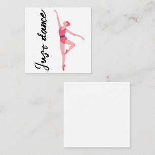 Just Dance Ballerina Note Card   Elegantes Ballett Mitteilungskarte